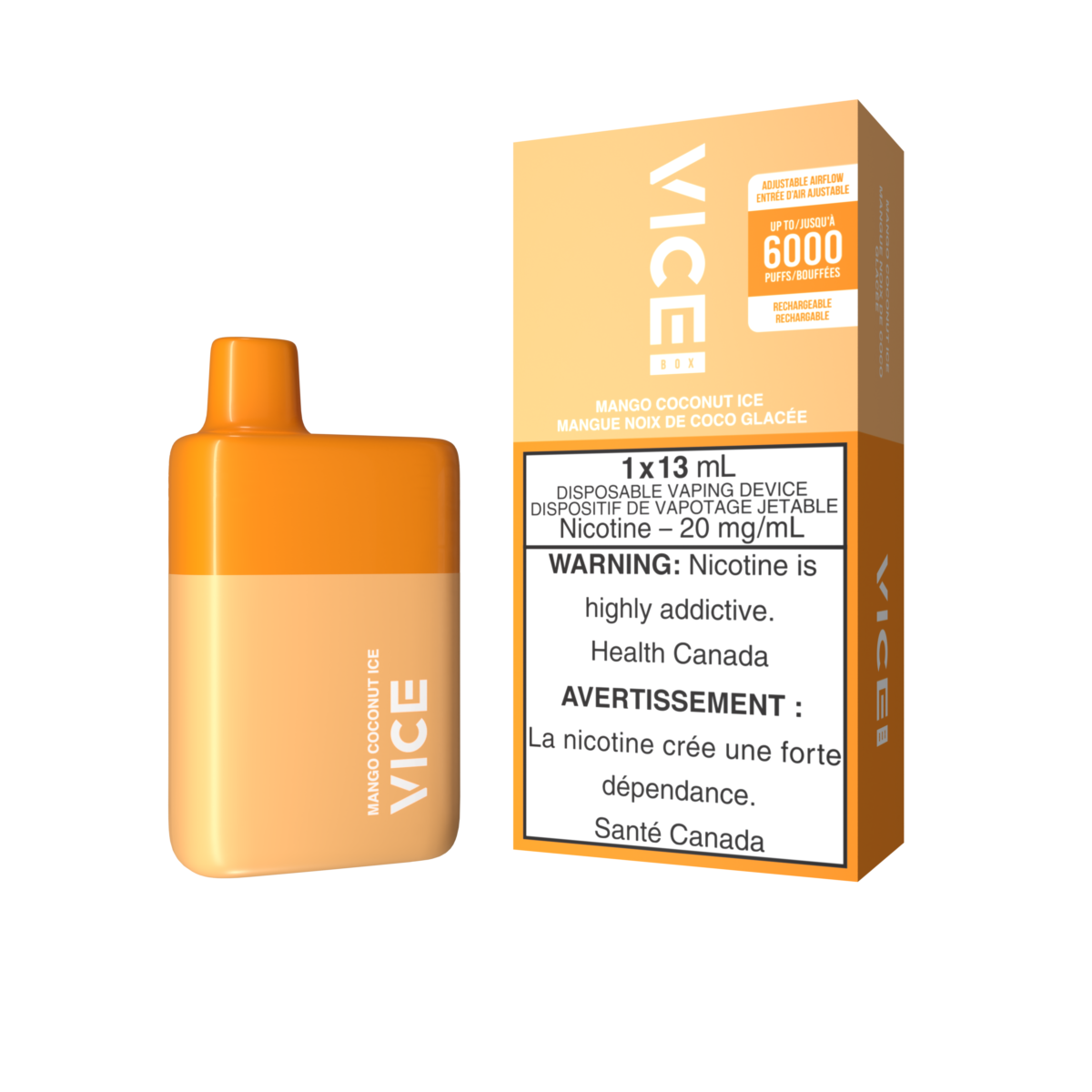 VICEBOXDisposable MangoCoconutIce20MG