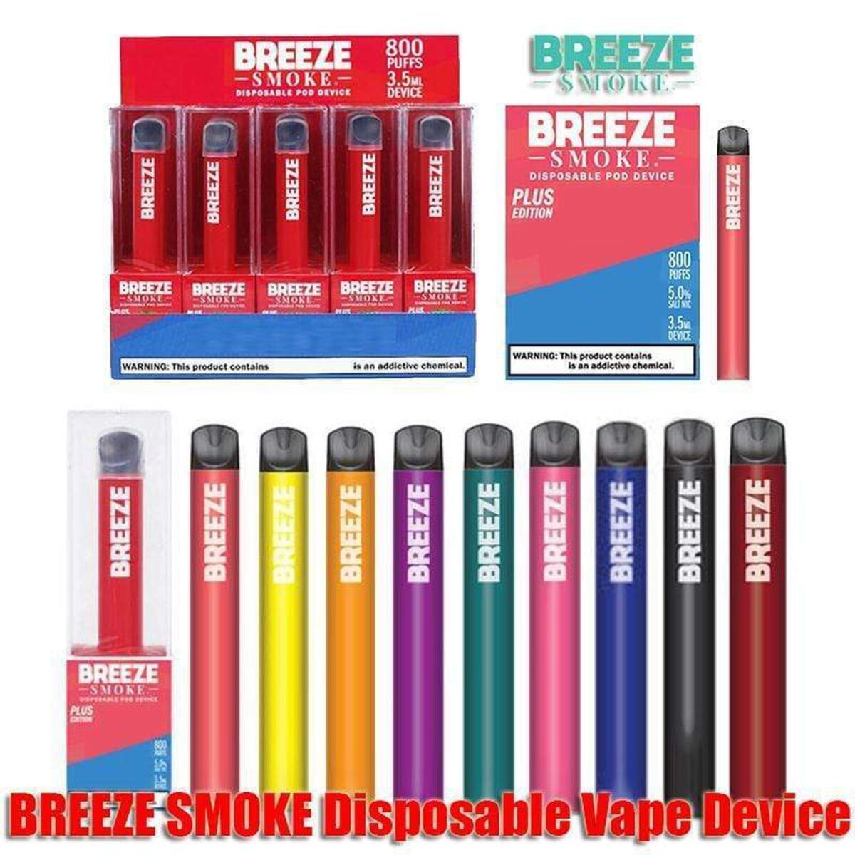 breeze plus disposable vape pen 800 puffs 22970889404588